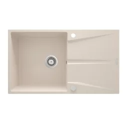   Mosogatótálca, Deante Corio 1 medencés csepegtetővel, gránit mosogató, bézs ZRC_511A