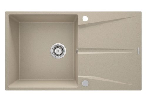 Mosogatótálca, Deante Corio 1 medencés csepegtetővel, gránit mosogató, homok ZRC_711A