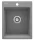 Mosogatótálca, Deante Corio 1 medencés, gránit mosogató, metálszürke ZRC_S103