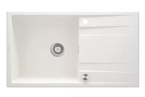 Mosogatótálca, Deante Eridan 1 medencés csepegtetővel, gránit mosogató, alabástrom ZQE_A113