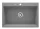 Mosogatótálca, Deante Eridan 1 medencés, gránit mosogató, metálszürke ZQE_S103