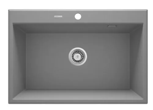 Mosogatótálca, Deante Eridan 1 medencés, gránit mosogató, metálszürke ZQE_S103