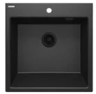 Mosogatótálca, Deante Eridan 1 medencés, gránit mosogató, grafit metál ZQE_G10K