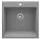 Mosogatótálca, Deante Eridan 1 medencés, gránit mosogató, metálszürke ZQE_S10K