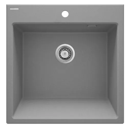 Mosogatótálca, Deante Eridan 1 medencés, gránit mosogató, metálszürke ZQE_S10K