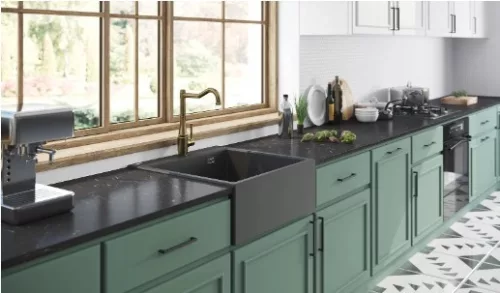 Mosogatótálca, Deante Eridan 1 medencés, gránit mosogató, metálszürke ZQE_S10K