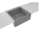 Mosogatótálca, Deante Eridan 1 medencés, gránit mosogató, metálszürke ZQE_S10K