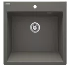Mosogatótálca, Deante Eridan 1 medencés, gránit mosogató, antracit metál ZQE_T10K