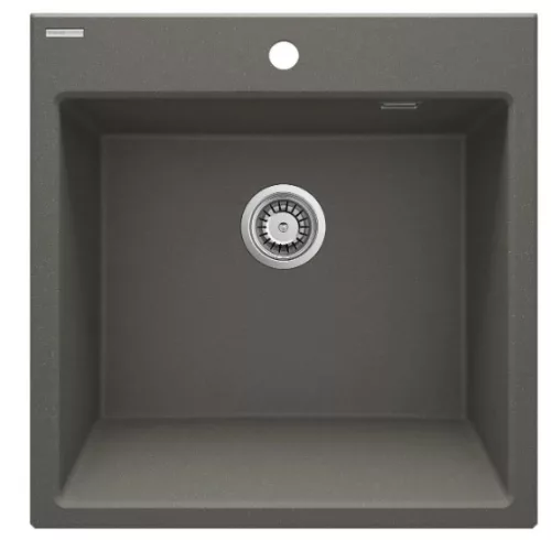 Mosogatótálca, Deante Eridan 1 medencés, gránit mosogató, antracit metál ZQE_T10K