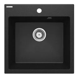   Mosogatótálca, Deante Evora 1 medencés, gránit mosogató, grafit ZQJ_2103
