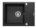 Mosogatótálca, Deante Evora 1 medencés csepegtetővel, gránit mosogató, grafit ZQJ_211A