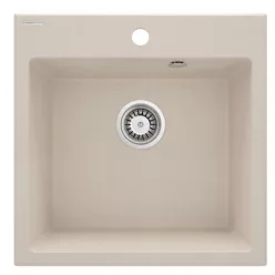   Mosogatótálca, Deante Evora 1 medencés, gránit mosogató, bézs ZQJ_5103
