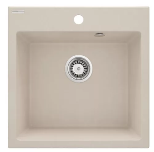 Mosogatótálca, Deante Evora 1 medencés, gránit mosogató, bézs ZQJ_5103