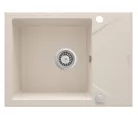 Mosogatótálca, Deante Evora 1 medencés csepegtetővel, gránit mosogató, bézs ZQJ_511A