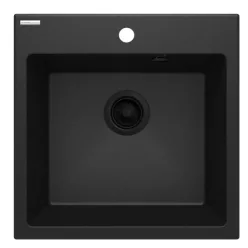   Mosogatótálca, Deante Evora 1 medencés, gránit mosogató, grafit metál ZQJ_G103