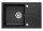Mosogatótálca, Deante Leda 1 medencés csepegtetővel, gránit mosogató, grafit ZRD_2113