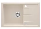 Mosogatótálca, Deante Leda 1 medencés csepegtetővel, gránit mosogató, bézs ZRD_5113