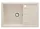 Mosogatótálca, Deante Leda 1 medencés csepegtetővel, gránit mosogató, bézs ZRD_5113