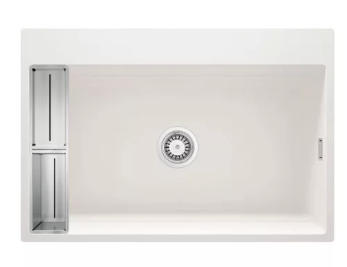 Mosogatótálca, Deante Magnetic 1 medencés, mágneses, gránit mosogató, alabástrom ZRM_A10B