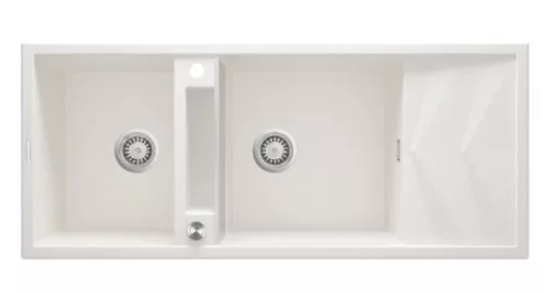 Mosogatótálca,Deante Magnetic 2 medencés+csepegtető, mágneses,gránit mosogató,alabástrom ZRM_A213