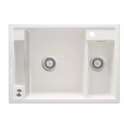  Mosogatótálca,Deante Magnetic 1,5 medencés, mágneses,gránit mosogató,alabástrom ZRM_A503
