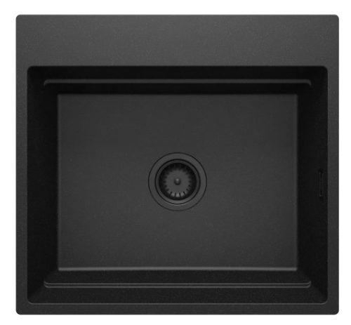 Mosogatótálca, Deante Magnetic 1 medencés, mágneses, gránit mosogató, grafit metál ZRM_G10A