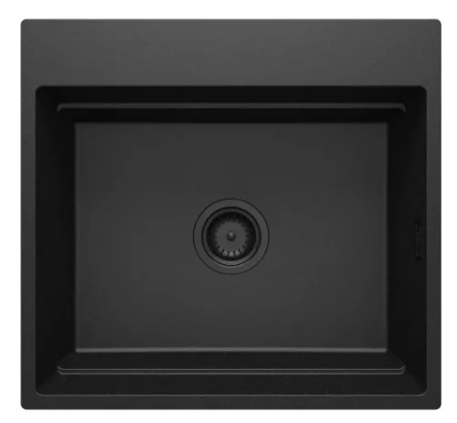 Mosogatótálca, Deante Magnetic 1 medencés, mágneses, gránit mosogató, grafit metál ZRM_G10A