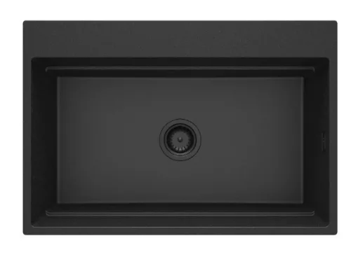 Mosogatótálca, Deante Magnetic 1 medencés, mágneses, gránit mosogató, grafit metál ZRM_G10B