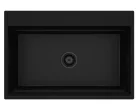 Mosogatótálca,Deante Magnetic 1 medencés,mágneses,gránit mosogató, fekete ZRM_N10B