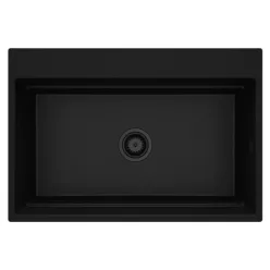   Mosogatótálca,Deante Magnetic 1 medencés,mágneses,gránit mosogató, fekete ZRM_N10B