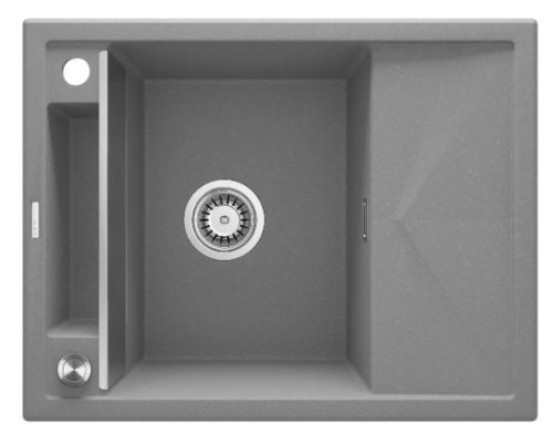 Mosogatótálca,Deante Magnetic 1 medence+csepegtető,mágneses,gránit mosogató,metálszürke ZRM_S11A