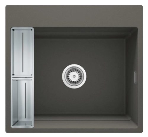 Mosogatótálca,Deante Magnetic 1 medencés,mágneses,gránit mosogató, antracit metál ZRM_T10A