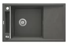 Mosogatótálca,Deante Magnetic 1 medence+csepegtető,mágneses,gránit,antracit metál ZRM_T113