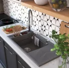 Mosogatótálca,Deante Magnetic 1 medence+csepegtető,mágneses,gránit,antracit metál ZRM_T113