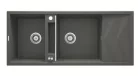 Mosogatótálca,Deante Magnetic 2 medence+csepegtető,mágneses,gránit,antracit metál ZRM_T213