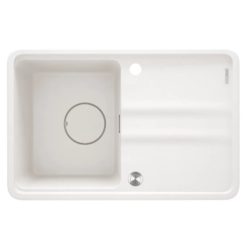   Mosogatótálca, Deante Momi 1 medencés csepegtetővel, gránit mosogató, alabástrom ZKM_A11A