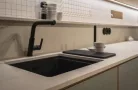 Mosogatótálca, Deante Momi 1 medencés, gránit mosogató, fekete ZKM_N10A