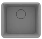 Mosogatótálca, Deante Momi 1 medencés, gránit mosogató, metálszürke ZKM_S10A
