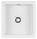 Mosogatótálca, Deante Sabor 1 medencés, kerámia mosogató, fehér ZCB_6103