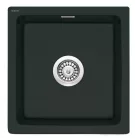 Mosogatótálca, Deante Sabor 1 medencés, kerámia mosogató, fekete ZCB_N103