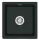 Mosogatótálca, Deante Sabor 1 medencés, kerámia mosogató, fekete ZCB_N103