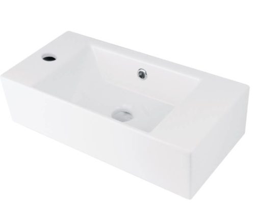 Mosdó, Deante Hiacynt New pultra építhető kerámia mosdó csaplyukkal, balos 25x51 cm CDY_6U2L