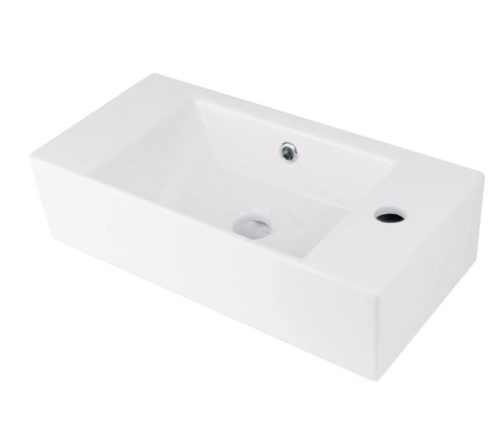 Mosdó, Deante Hiacynt New pultra építhető kerámia mosdó csaplyukkal, jobbos 25x51 cm CDY_6U2R
