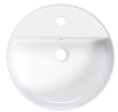 Mosdó, Deante Round pultra építhető kerámia mosdó csaplyukkal 42 cm CGR_6U4B