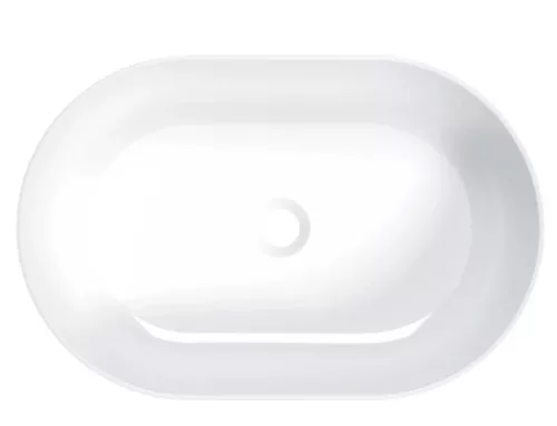 Mosdó, Deante Round pultra építhető kerámia mosdó 58x38 cm CGR_6U6S