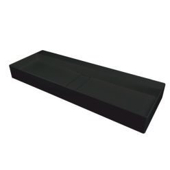   Mosdó, Deante Blur pultra építhető gránit mosdó lefolyófedéllel, fekete 40x100 cm CQB_NU1S