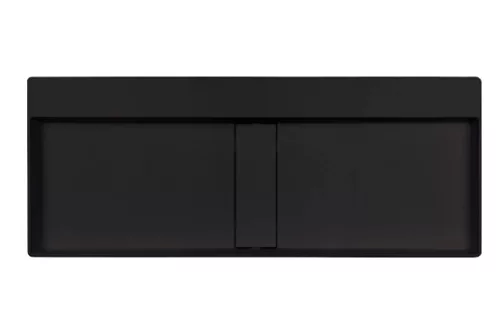 Mosdó, Deante Blur pultra építhető gránit mosdó lefolyófedéllel, fekete 40x100 cm CQB_NU1S