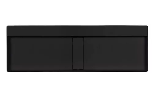 Mosdó, Deante Blur pultra építhető gránit mosdó lefolyófedéllel, fekete 40x120 cm CQB_NU2S