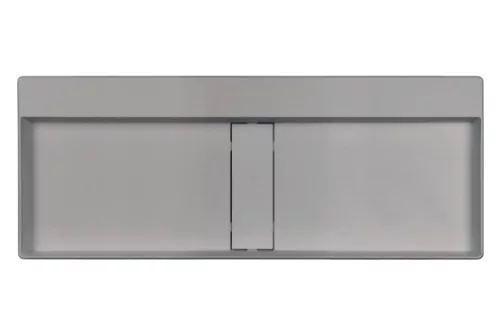 Mosdó, Deante Blur pultra építhető gránit mosdó lefolyófedéllel, metálszürke 40x100 cm CQB_SU1S