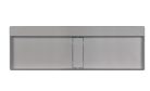 Mosdó, Deante Blur pultra építhető gránit mosdó lefolyófedéllel, metálszürke 40x120 cm CQB_SU2S
